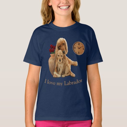 T-shirt Récupérateur Labrador (Devant)