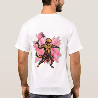 T-shirt Récupérateur Tribal Doré Gulal Hache