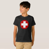 T-shirt Récupération suisse Roundell de secours de (Devant entier)