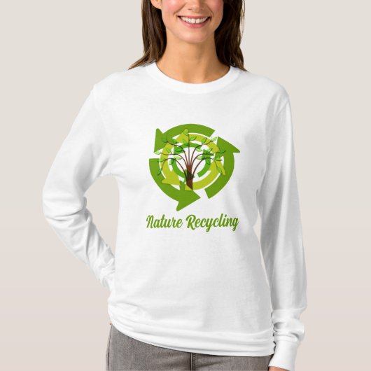 T-shirt Recyclage de la nature (Devant)