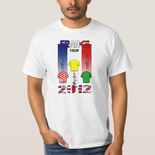 T-shirt Recyclage des 2012 Anglais Tour de France 2012 (Devant)