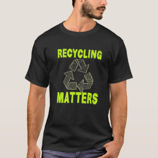 T-shirt Recyclage des matières écologiste Recyclage de la