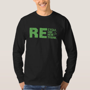 T-shirt Recyclage écologique, réutilisation, renouvellemen