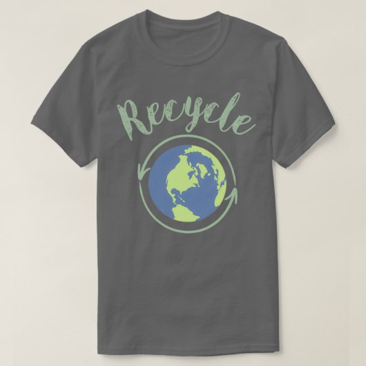 T-shirt Recyclage pour sauver la planète (Design devant)