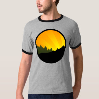 T-shirt recyclage : rayz de montagne :