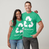 T-shirt Recyclage Recyclage Enregistrer La Planète Logo T- (Unisexe)