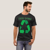 T-shirt Recyclage vert 1 (Devant entier)