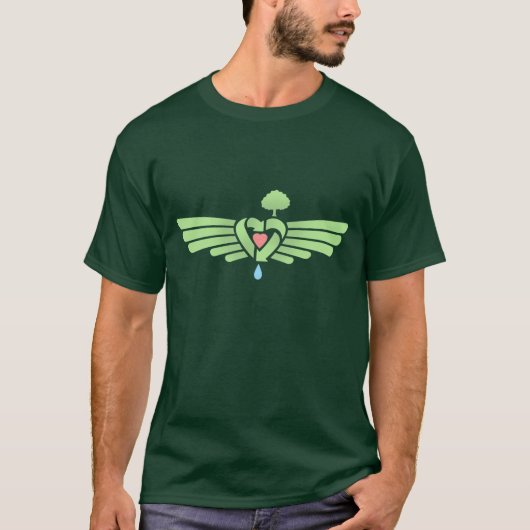 T-shirt recyclé-aile-coeur-DKT (Devant)