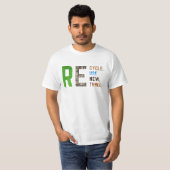 T-shirt Recycle Reuse Renew Rethink Crisis Environmental A (Devant entier)