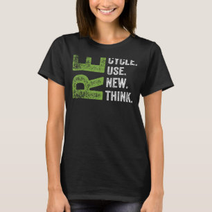 T-shirt RECYCLE RÉUTILISER RENOUVEAU Jour des terres REPEN