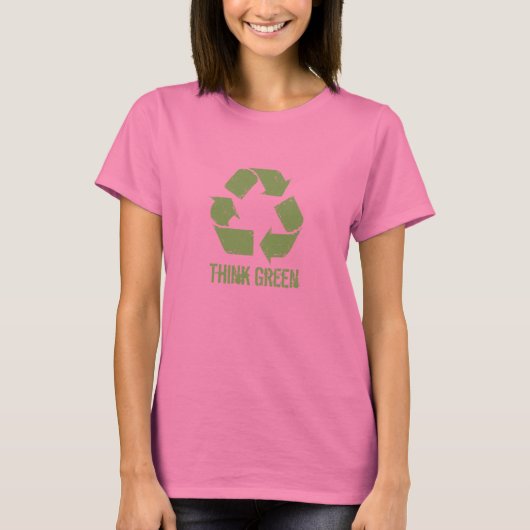 T-shirt Recycle vert (Devant)