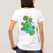 T-shirt Recycler la Terre durable mondiale (Dos)