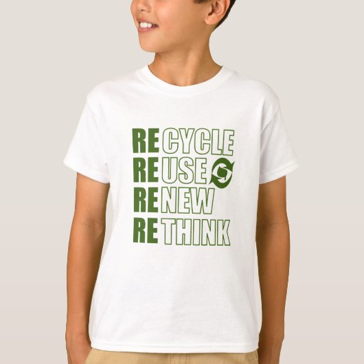 T-shirt Recycler réduire la réutilisation renouveler repen (Devant)