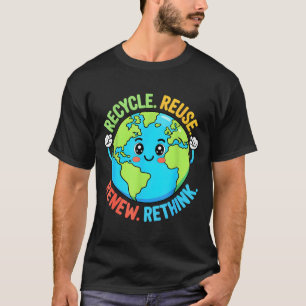 T-shirt Recycler réutiliser renouveler repenser jour de la