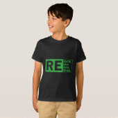T-shirt Recycler Réutiliser Repenser la protection De l'en (Devant entier)