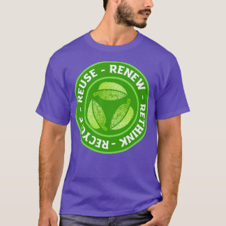T-shirt Recycler Réutiliser Repenser Repenser 2
