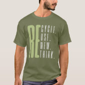 T-shirt Recycler Réutiliser Réutiliser Repenser (Devant)