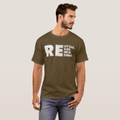 T-shirt Recycler Réutiliser Réutiliser Repenser (Devant entier)