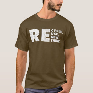 T-shirt Recycler Réutiliser Réutiliser Repenser