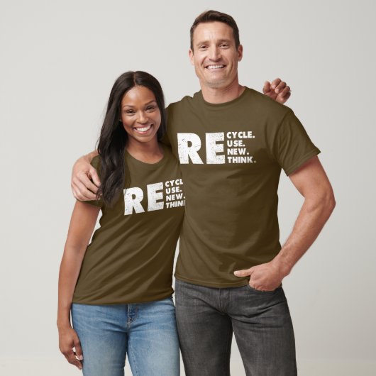 T-shirt Recycler Réutiliser Réutiliser Repenser (Unisexe)
