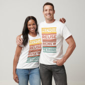 T-shirt Recycler Réutiliser Réutiliser Repenser (Unisexe)