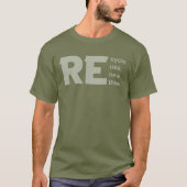 T-shirt Recycler réutiliser réutiliser repenser la crise D (Devant)