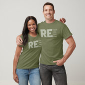 T-shirt Recycler réutiliser réutiliser repenser la crise D (Unisexe)
