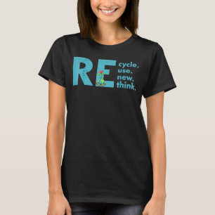 T-shirt Recycler réutiliser réutiliser repenser la crise D
