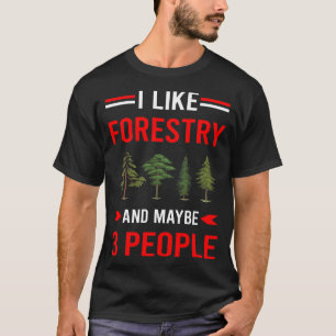T-shirt Red 3 People Forestry