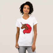 T-shirt Red Afro Unicorn (Devant entier)