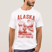 T-shirt Red Alaska Grizzly Frontier Tee (Devant)