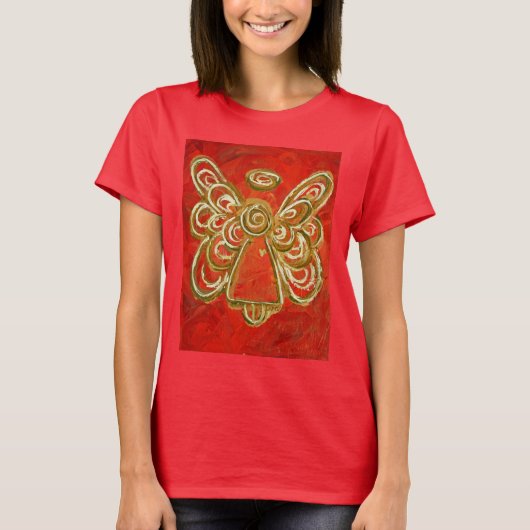 T-shirt Red Angel (Image des deux côtés) (Devant)