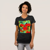 T-shirt Red Apples aquarelle art original (Devant entier)