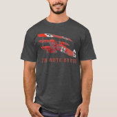 T-shirt Red Baron Triplane Gift Distressed Effect (Devant)