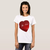 T-shirt Red Be Mon Coeur (Devant entier)
