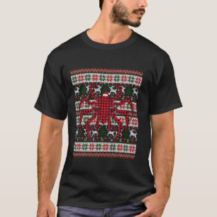 T-shirt Red Buffalo Plaid Tarantula Amateurs de laides Noë