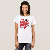 T-shirt Red Bye Graduation Cap Senior (Devant entier)