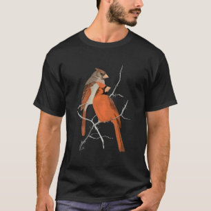 T-shirt Red Cardinal Bird Homme Femme