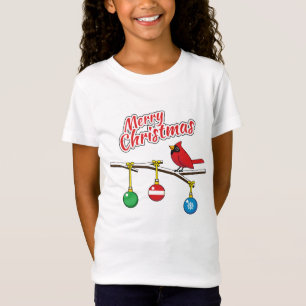 T-Shirt Red Cardinal on Christmas