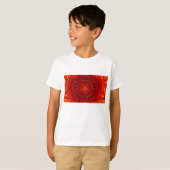 T-shirt RED DAHLIA FLEURS Abstraites florales (Devant entier)