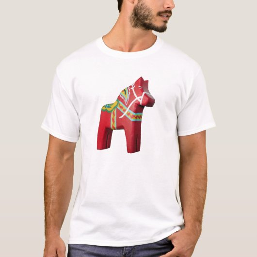T-shirt Red Dala Horse (Devant)