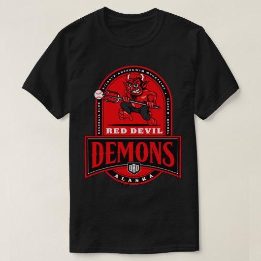 T-shirt Red Devil Alaska Demons (Design devant)