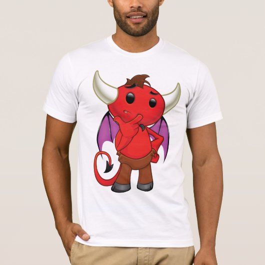 T-shirt Red Devil Bat Mens (Devant)