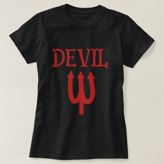 T-shirt Red Devil Halloween pour femmes (Design devant)