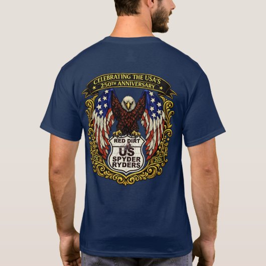 T-shirt Red Dirt Chapter - Eagle USA250 2s (Dos)