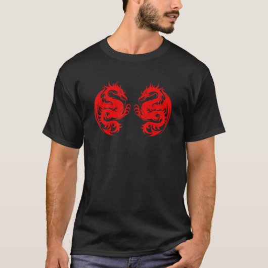 T-shirt Red Dragon Men Women (Devant)