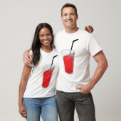 T-shirt Red Drink Mens (Unisexe)