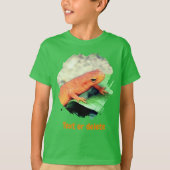 T-shirt Red Eft Salamander Personalized Nature  (Devant)