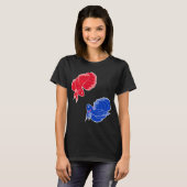 T-shirt Red Fish, Blue Fish (Devant entier)