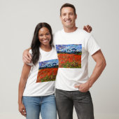 T-shirt Red Flower Field, Van Gogh (Unisexe)